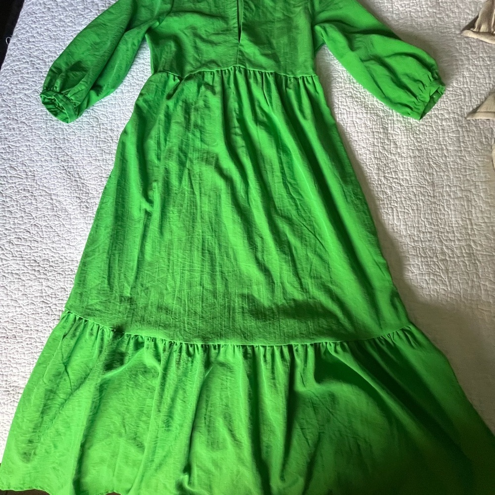 Sunday Up Bright Green long Dress. Size S